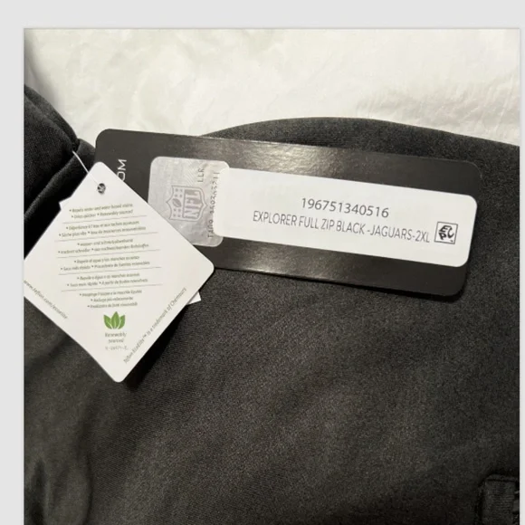 NFL Official Licensed Adult Full Zip Pockets Soft Fleece Jacket Jaguars 2XL & XL - Picture 8 of 9